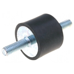 Atenuator de Vibrații M6 25mm 20mm Guma | Electronic-mag.ro | Componente Electronice
