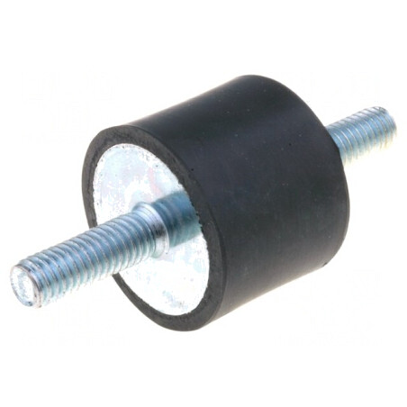 Atenuator de Vibrații M6 25mm 20mm Guma | Electronic-mag.ro | Componente Electronice