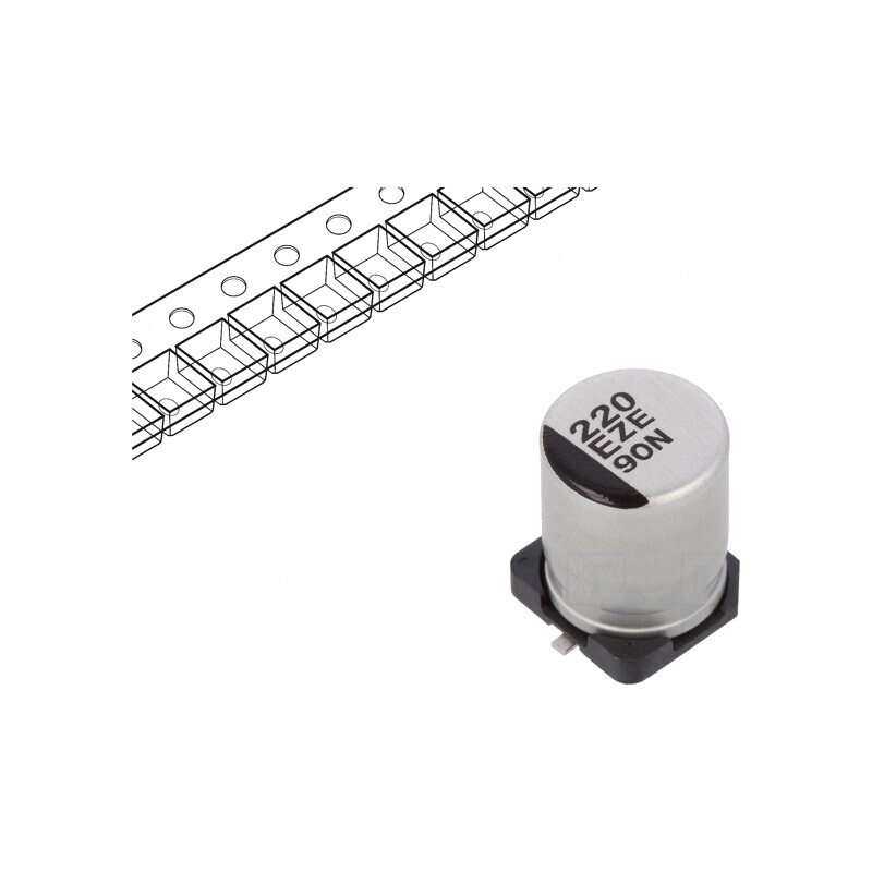 Condensator Hibrid 220uF 25V SMD | Electronic-mag.ro | Componente Electronice