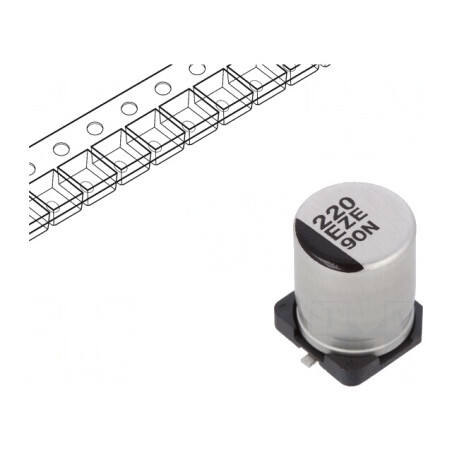Condensator Hibrid 220uF 25V SMD | Electronic-mag.ro | Componente Electronice