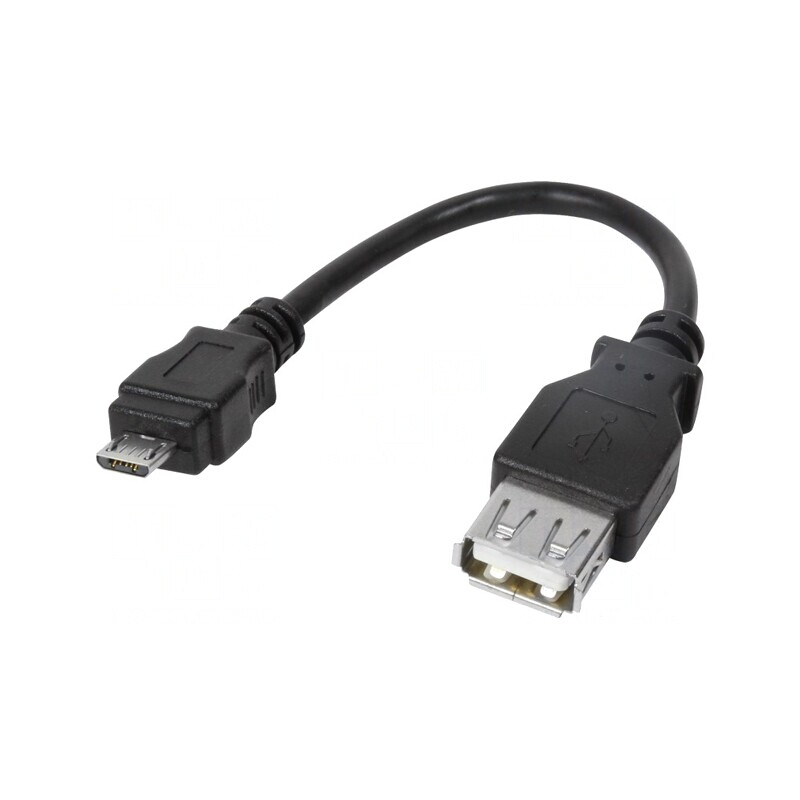 Adaptor USB 2.0 USB A la USB B Micro 80mm Negru | Electronic-mag.ro | Componente Electronice Adaptor USB 2.0 USB A la USB B Micro 80mm Negru | Electronic-mag.ro | Componente Electronice