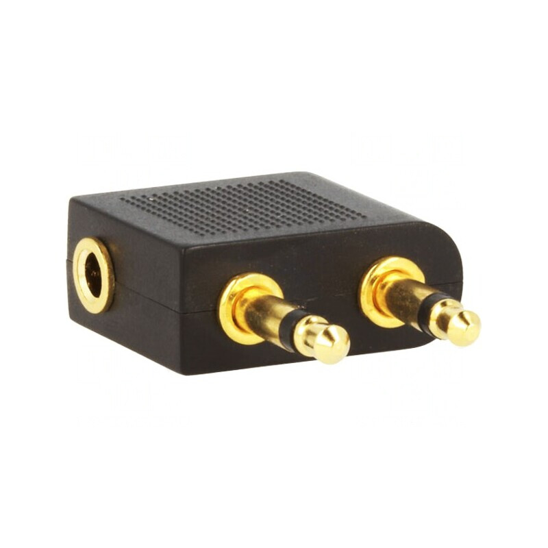 Cablu Audio Jack 3,5mm 2pin la 3pin Negru | Electronic-mag.ro | Componente Electronice