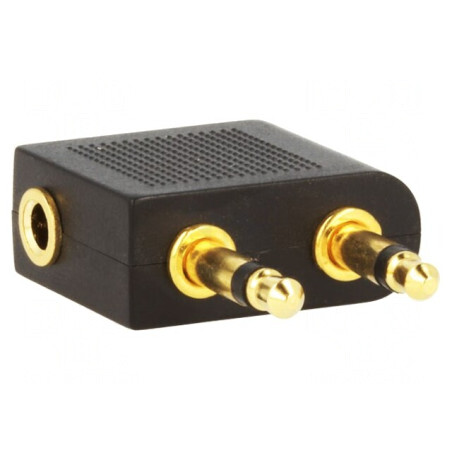 Cablu Audio Jack 3,5mm 2pin la 3pin Negru | Electronic-mag.ro | Componente Electronice