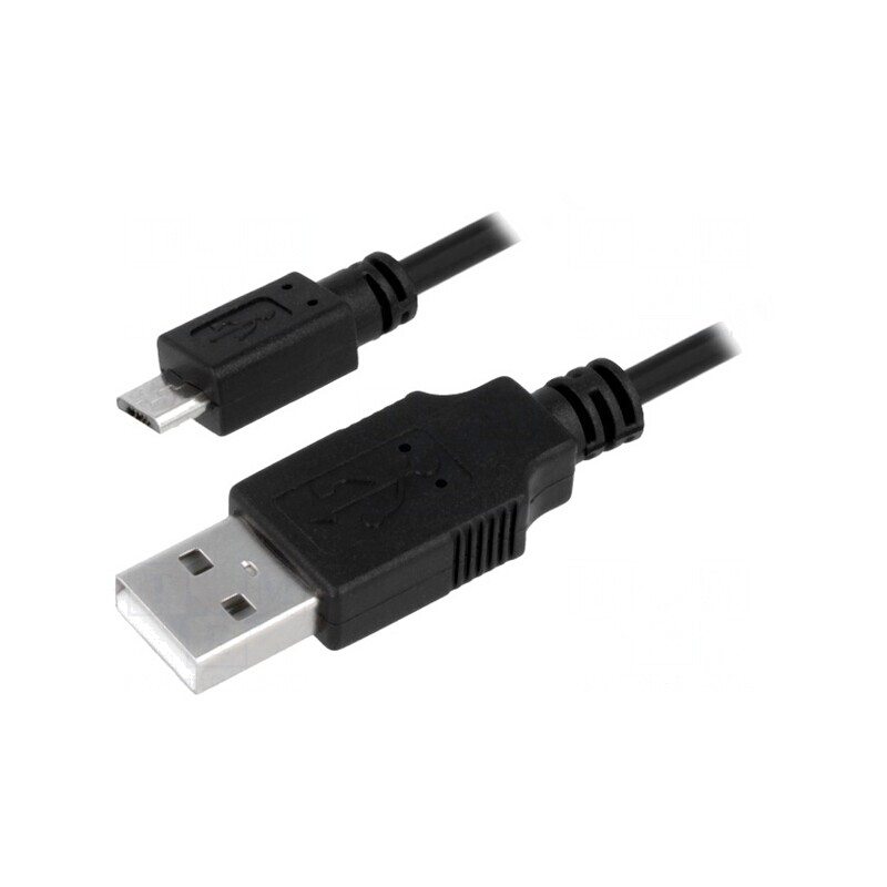 Cablu USB A la micro USB 0,6m Negru | Electronic-mag.ro | Componente Electronice Cablu USB A la micro USB 0,6m Negru | Electronic-mag.ro | Componente Electronice