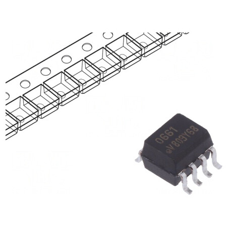 Optocuplor SMD 2 Canale 6kV 10Mbps SO8 | Electronic-mag.ro | Componente Electronice