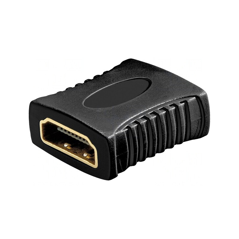 Adaptor HDMI Negru Dual-Soclu | Electronic-mag.ro | Componente Electronice