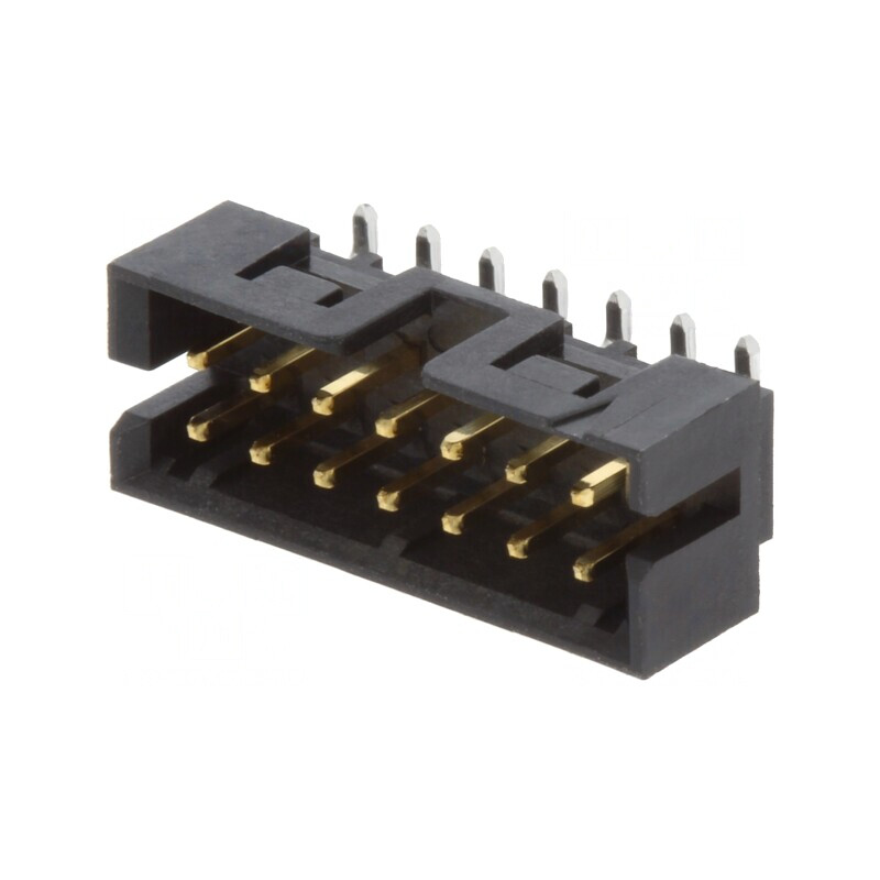 Conector Milli-Grid 2mm 14 PIN THT Aurit | Electronic-mag.ro | Componente Electronice