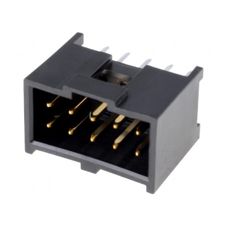 Soclu Dreptunghiular C-Grid III 2,54mm 10 PIN THT Aurit | Electronic-mag.ro | Componente Electronice
