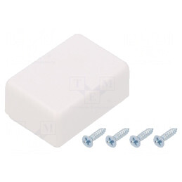 Carcasă Universală ABS Albă 23x33x16mm | Electronic-mag.ro | Componente Electronice