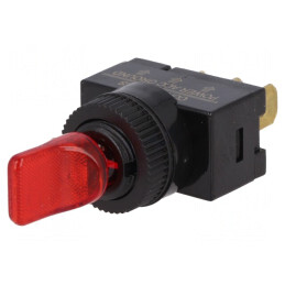 Comutator Basculant SPST ON-OFF 20A 12VDC Manetă Plată | Electronic-mag.ro | Componente Electronice