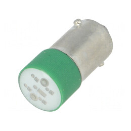 Lampă LED verde 230V BA9S | Electronic-mag.ro | Componente Electronice