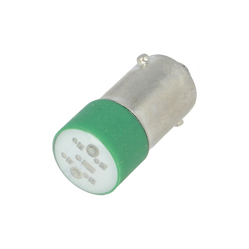Lampă LED verde 230V BA9S | Electronic-mag.ro | Componente Electronice