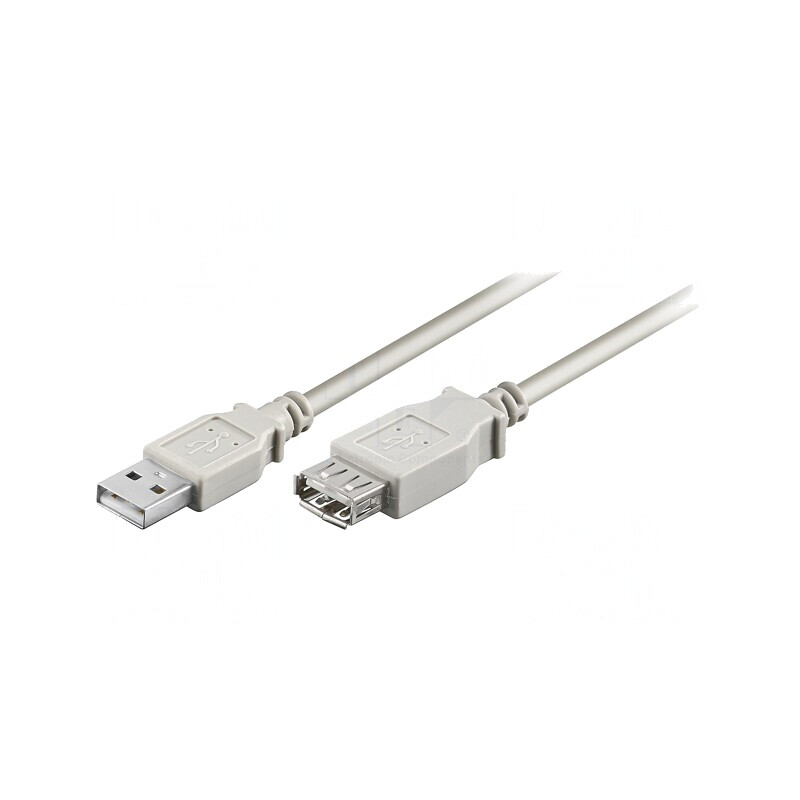 Cablu USB 2.0 A-A 0,6m Gri PVC | Electronic-mag.ro | Componente Electronice
