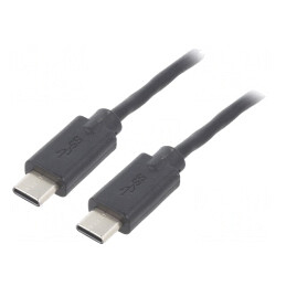 Cablu USB C 0.5m Negru | Electronic-mag.ro | Componente Electronice