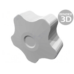 Buton de Reglare M8 40mm Negru | Electronic-mag.ro | Componente Electronice