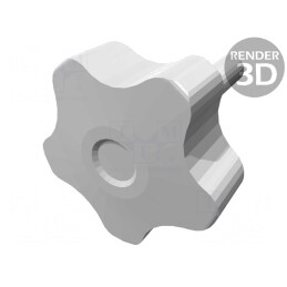 Buton Reglabil Negru M8 40mm | Electronic-mag.ro | Componente Electronice