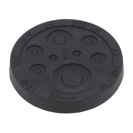 Garnitură Neagră cu Mai Multe Orificii 50mm IP67 | Electronic-mag.ro | Componente Electronice