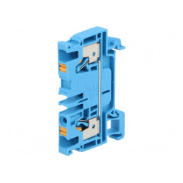 Conector Șine 4mm2 1 Pista 2 Borne Albastru Wemid | Electronic-mag.ro | Componente Electronice