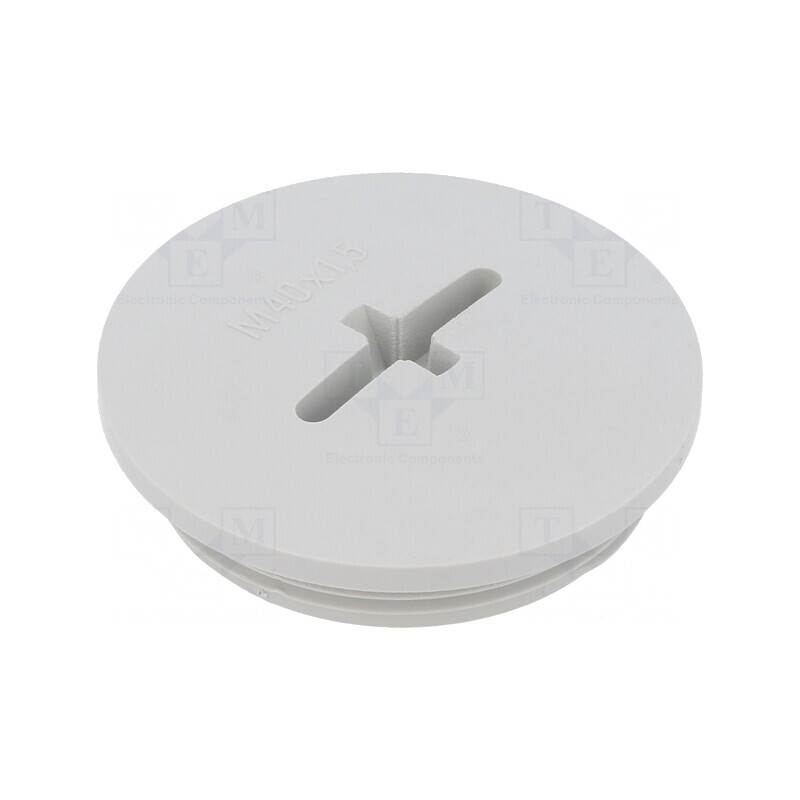 Capac de protecție poliamidă gri deschis 8mm IP56 | Electronic-mag.ro | Componente Electronice