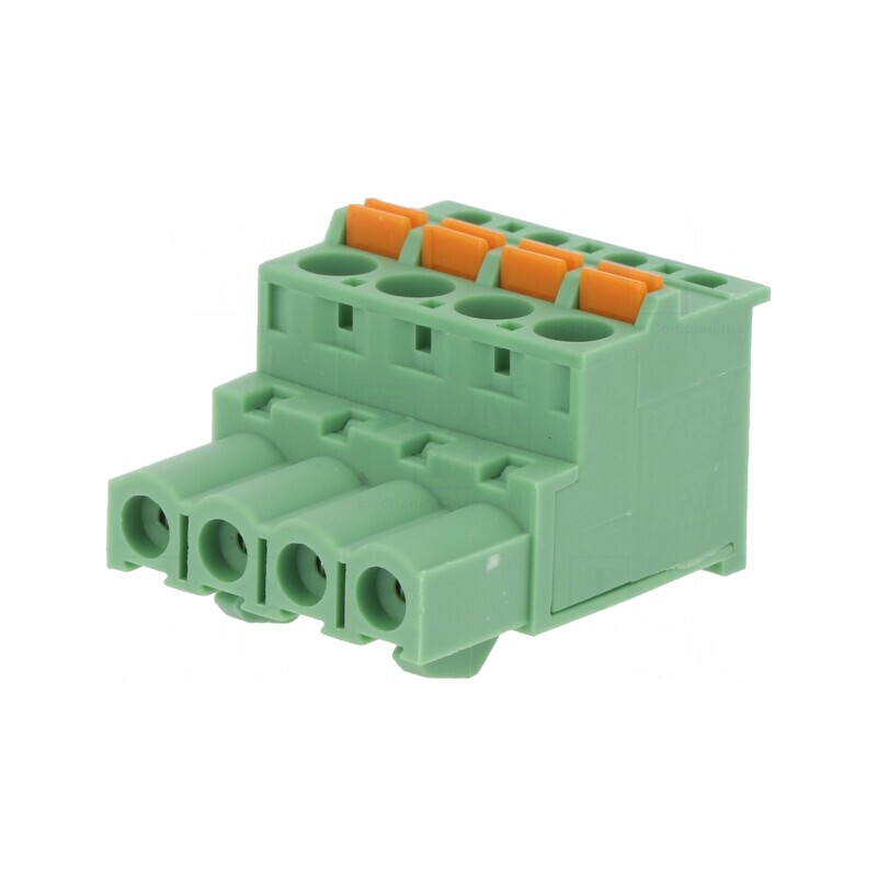 Regletă de Conexiuni Deconectabilă 5,08mm 4 Piste Mufă Mamă | Electronic-mag.ro | Componente Electronice
