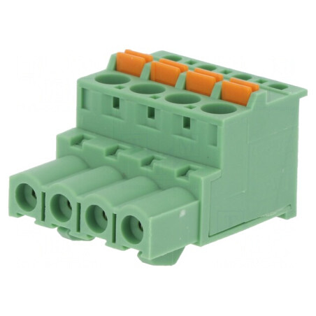 Regletă de Conexiuni Deconectabilă 5,08mm 4 Piste Mufă Mamă | Electronic-mag.ro | Componente Electronice