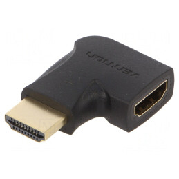 Adaptor HDMI 1.4 Soclu-Mufă 90° Negru | Electronic-mag.ro | Componente Electronice
