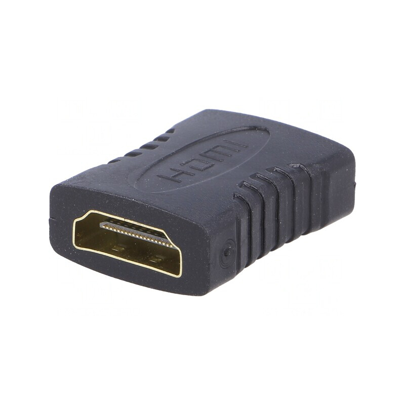 Adaptor HDMI 1.4 Negru Soclu-Dublu | Electronic-mag.ro | Componente Electronice