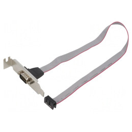 Adaptor IDC 10pin la D-Sub 9pin 0.4m Cablexpert | Electronic-mag.ro | Componente Electronice