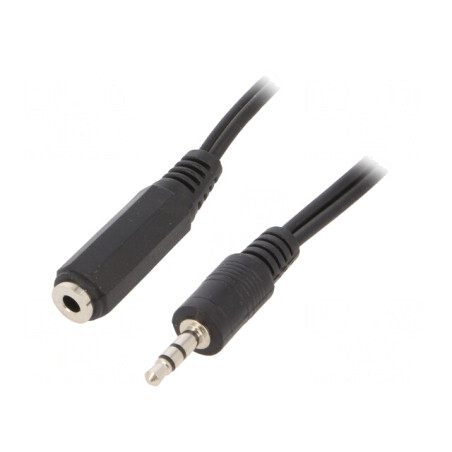 Cablu Audio Jack 3.5mm 5m Negru | Electronic-mag.ro | Componente Electronice