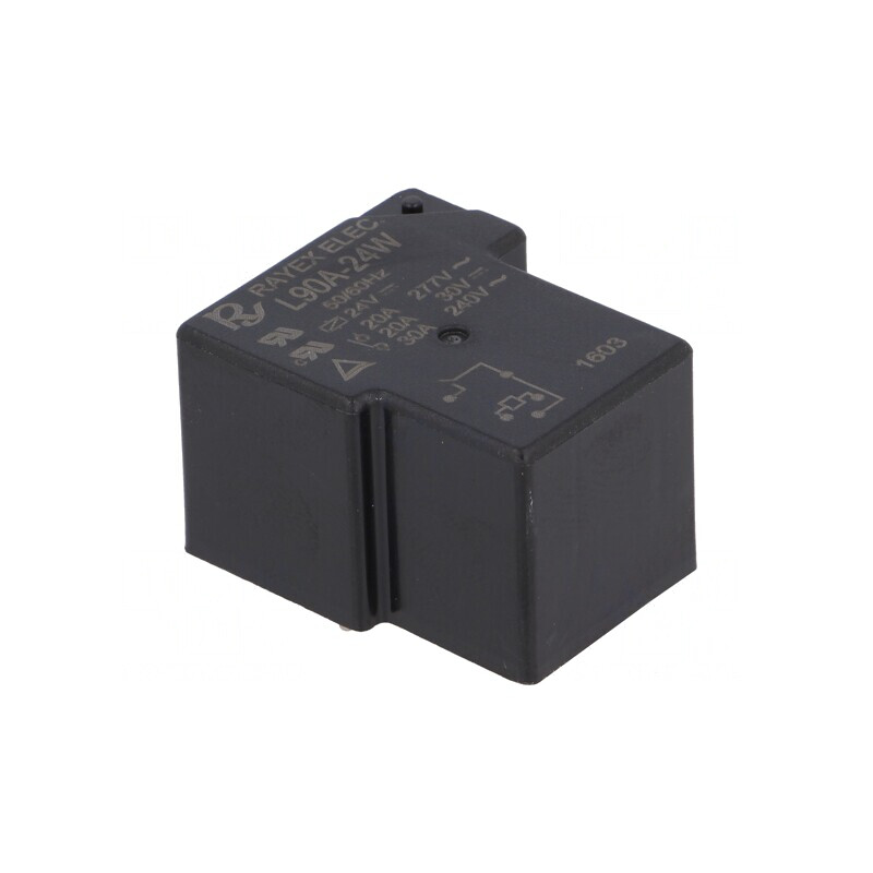 Releu Electromagnetic SPST-NO 24VDC 30A L90 | Electronic-mag.ro | Componente Electronice Releu Electromagnetic SPST-NO 24VDC 30A L90 | Electronic-mag.ro | Componente Electronice