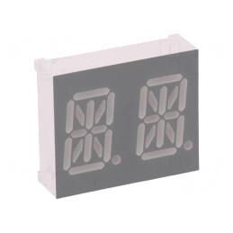 Afişaj LED alfanumeric 13,8mm 2 caractere portocaliu | Electronic-mag.ro | Componente Electronice