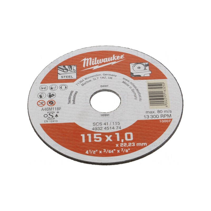 Disc de Tăiere Oțel 115mm 1mm | Electronic-mag.ro | Componente Electronice
