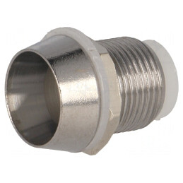 Montură LED 10mm Crom Alamă Încastrat 13mm | Electronic-mag.ro | Componente Electronice