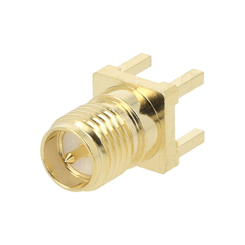 Conector RP-SMA Tată THT PCB Aurit | Electronic-mag.ro | Componente Electronice