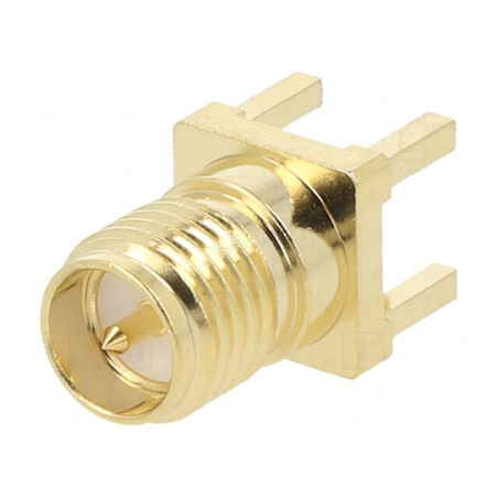 Conector RP-SMA Tată THT PCB Aurit | Electronic-mag.ro | Componente Electronice
