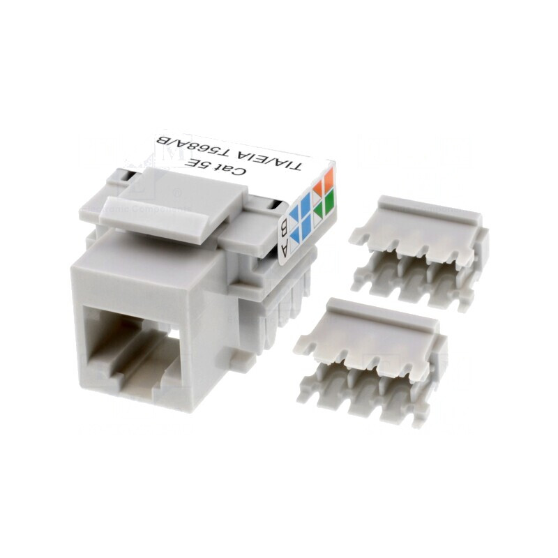 Soclu RJ45 Keystone 8P8C pentru Panou | Electronic-mag.ro | Componente Electronice
