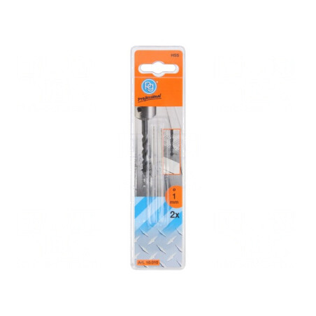 Burghiu Metal 1mm HSS 2buc | Electronic-mag.ro | Componente Electronice