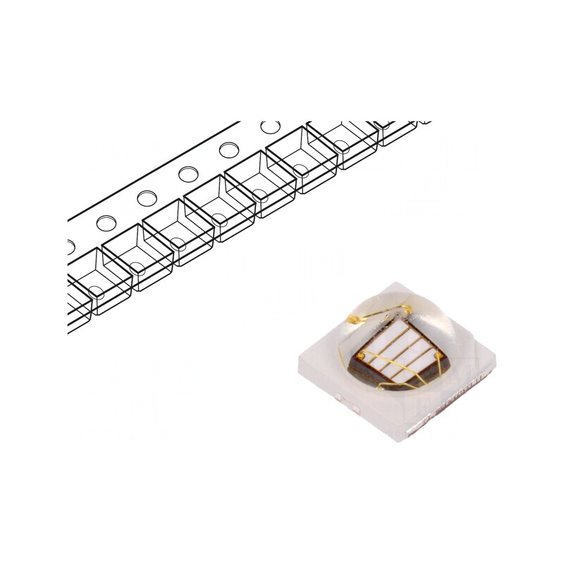 LED UV 3W 700mA 140° 390-400nm SMD 3535 | Electronic-mag.ro | Componente Electronice