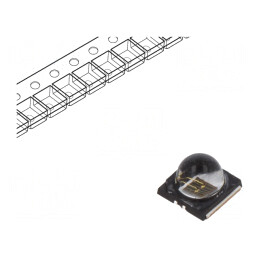 Emițător IR Transparent SMD 350mW 80° 350mA 840-870nm