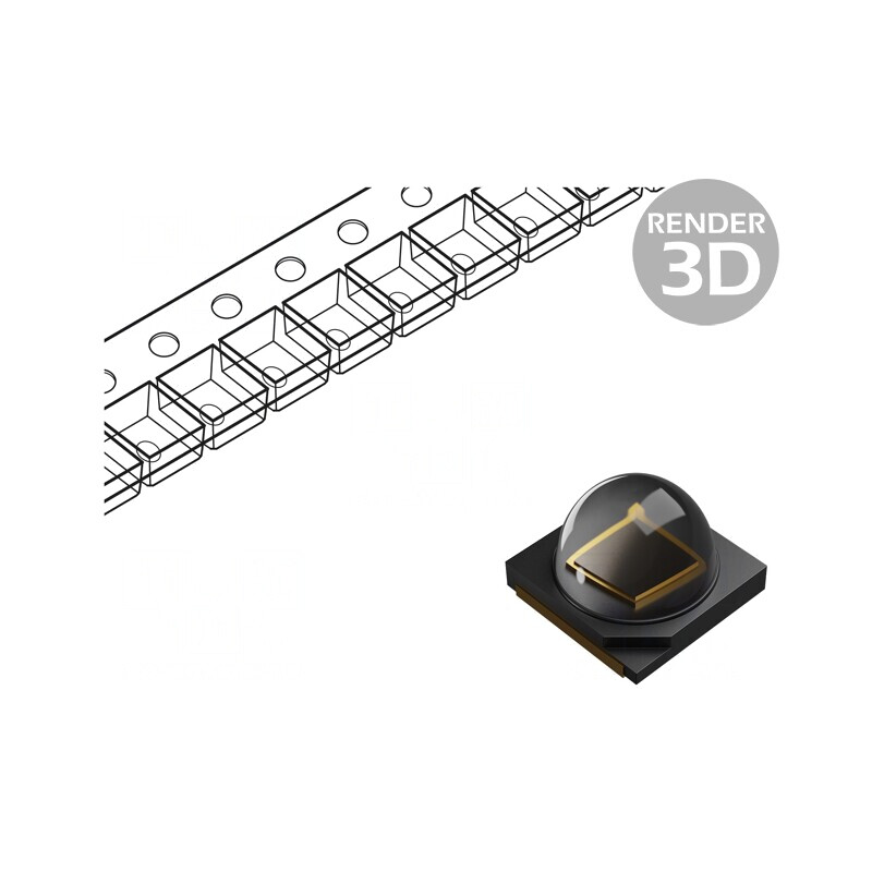 Emițător IR 3535 925-955nm SMD Transparent 625mW 80° | Electronic-mag.ro | Componente Electronice