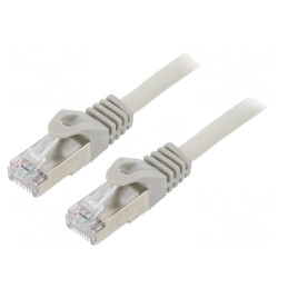 Patch Cord S/FTP Cat6a 0.5m LSZH Gri Cablexpert | Electronic-mag.ro | Componente Electronice
