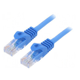 Patch Cord Ethernet U/UTP Cat6 Albastru 2m | Electronic-mag.ro | Componente Electronice