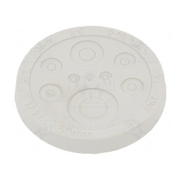 Garnitură Gri Deschis cu Orificii Ø50mm | Electronic-mag.ro | Componente Electronice