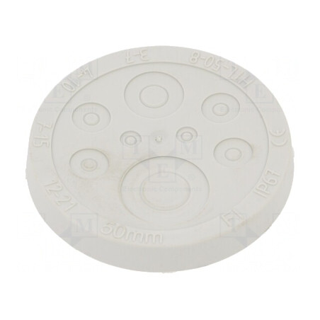 Garnitură Gri Deschis cu Orificii Ø50mm | Electronic-mag.ro | Componente Electronice