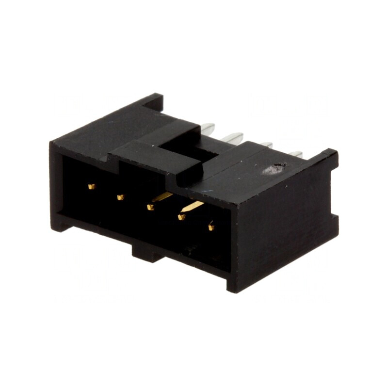 Soclu dreptunghiular tată C-Grid III 2,54mm 5 PIN THT aurit | Electronic-mag.ro | Componente Electronice