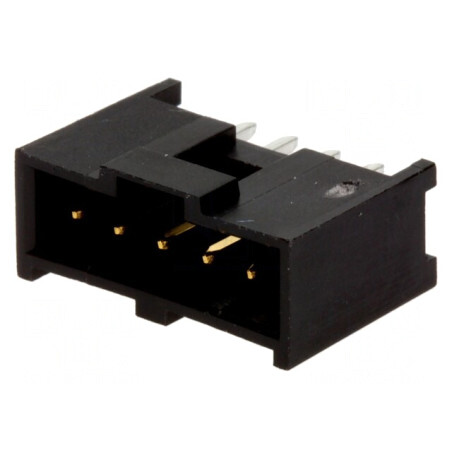 Soclu dreptunghiular tată C-Grid III 2,54mm 5 PIN THT aurit | Electronic-mag.ro | Componente Electronice