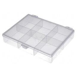 Container cu Partiții Polipropilenă Transparentă | Electronic-mag.ro | Componente Electronice