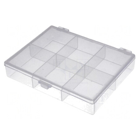 Container cu Partiții Polipropilenă Transparentă | Electronic-mag.ro | Componente Electronice
