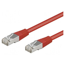 Patch Cord Ethernet Roșu 2m Cat5e SF/UTP | Electronic-mag.ro | Componente Electronice