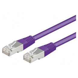 Patch cord violet 2m SF/UTP 5e CCA PVC | Electronic-mag.ro | Componente Electronice